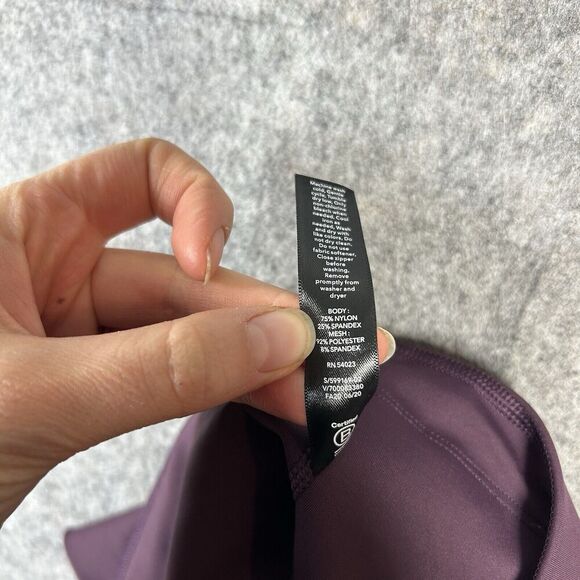 ATHLETA Allyson Felix Leggings Small Petite Legend Mesh 7/8 Agate Purple - Picture 6 of 11